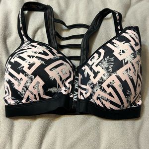 PINK ultimate front zip sports bra